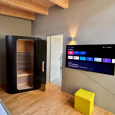 Padercityloft- Lichtdurchflutet Und Privat Mit Kamin-dachterrasse-sauna-aussendusche Im Atrium Paderborn